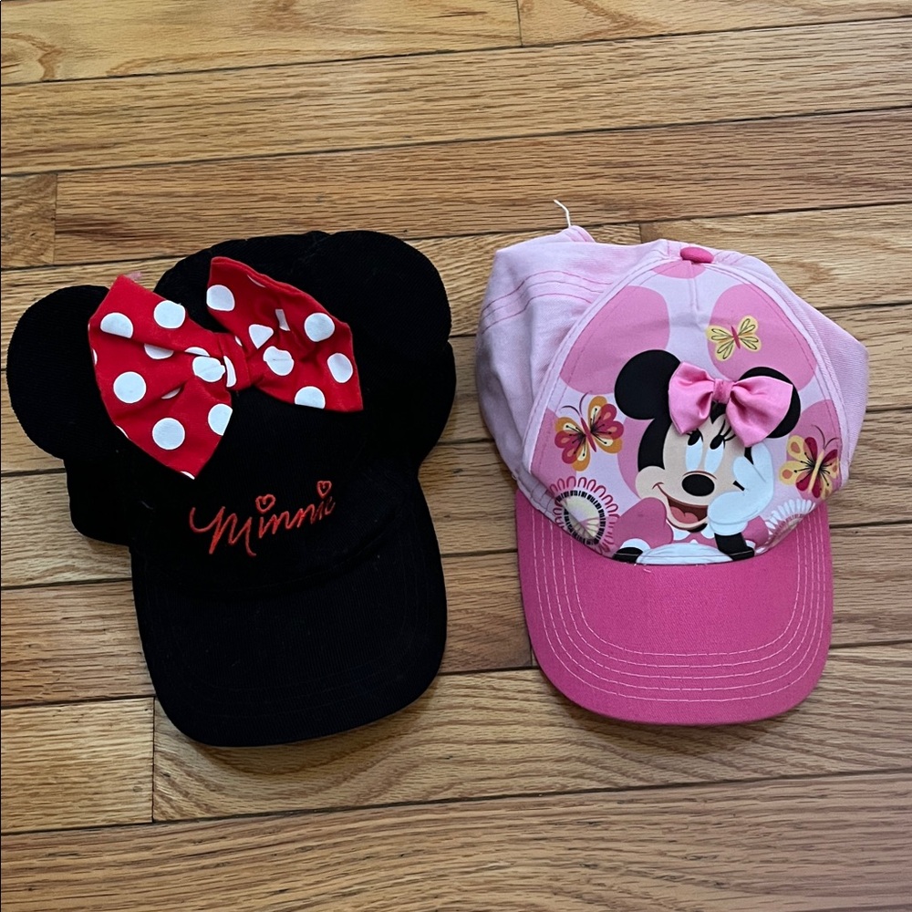 Disney Minnie Mouse Black and Pink Kids Hats